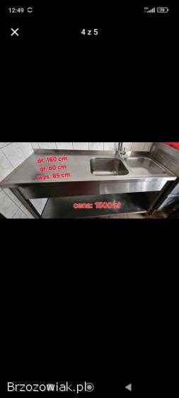 Na sprzedaż używane stoły ze stali nierdzewnej do gastronomii.