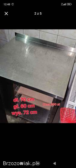 Na sprzedaż używane stoły ze stali nierdzewnej do gastronomii.