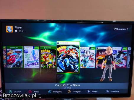 Xbox 360 SLIM Corona RGH,  HDD 500GB!  +GRY+ 2xPad+Zasilacz+Kinect!