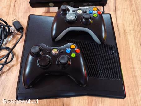 Xbox 360 SLIM Corona RGH,  HDD 500GB!  +GRY+ 2xPad+Zasilacz+Kinect!