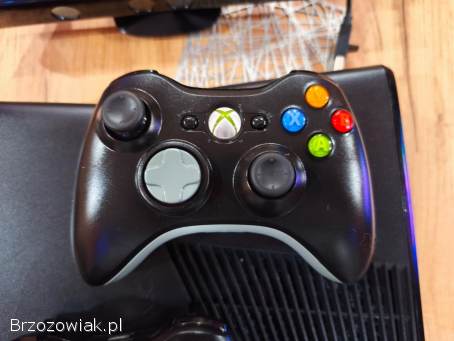 Xbox 360 SLIM Corona RGH,  HDD 500GB!  +GRY+ 2xPad+Zasilacz+Kinect!