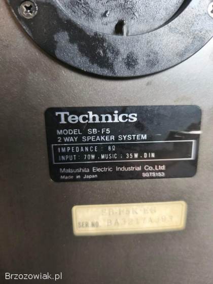 KOLUMNY PODSTAWKOWE TECHNICS SB-F5