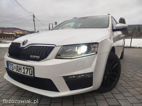 SKODA OCTAVIA VRS 2,  0TDI,  skora,  czarna pods,  czujniki,  2015