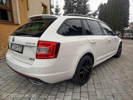SKODA OCTAVIA VRS 2,  0TDI,  skora,  czarna pods,  czujniki,  2015