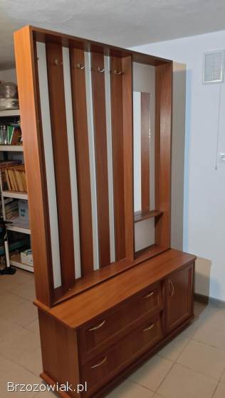 Wieszak,  szafka na buty z lustrem