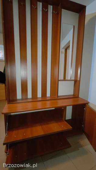 Wieszak,  szafka na buty z lustrem