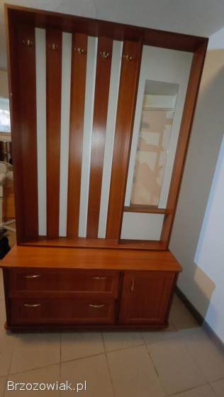 Wieszak,  szafka na buty z lustrem