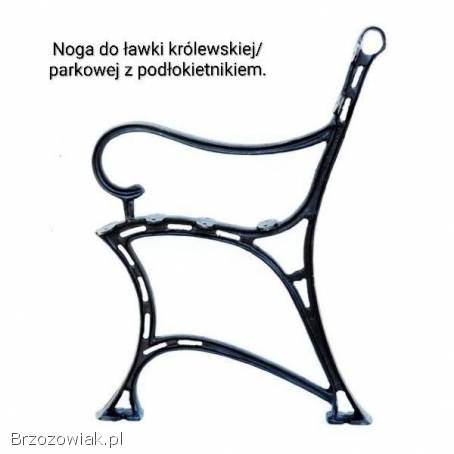 Żeliwne nogi do mebli ogrodowych deska ławkowa