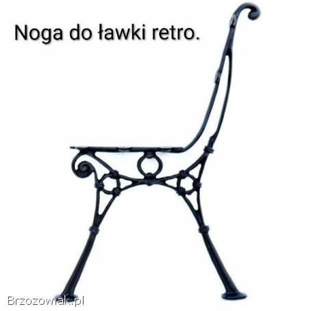 Żeliwne nogi do mebli ogrodowych deska ławkowa