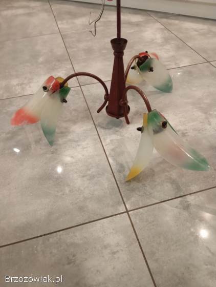 Lampy żyrandole retro vintage PRL