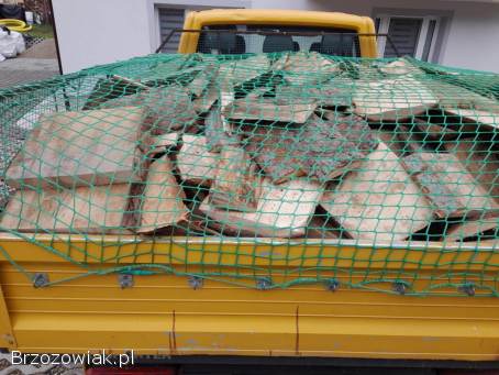 Drewno opałowe suche pocięte na kawałki