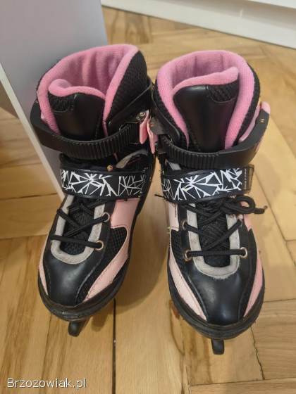 Łyżworolki spokey Quattro 4w1 regulowane 30-33 kask ochraniacze