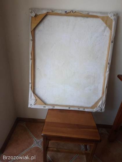 Obraz ręcznie malowany – scena zimowa – unikat