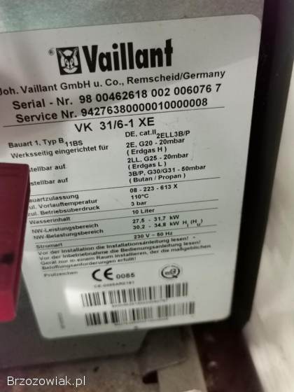 Sprzedam dwa piece gazowe vaillant