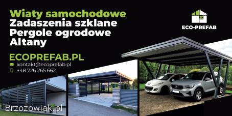 Nowoczesne wiaty samochodowe,  altany,  garaże