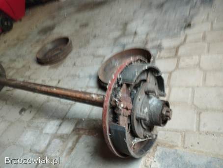 Oś do małzera lub przyczepki oraz kolumne kierowniczą