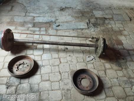 Oś do małzera lub przyczepki oraz kolumne kierowniczą