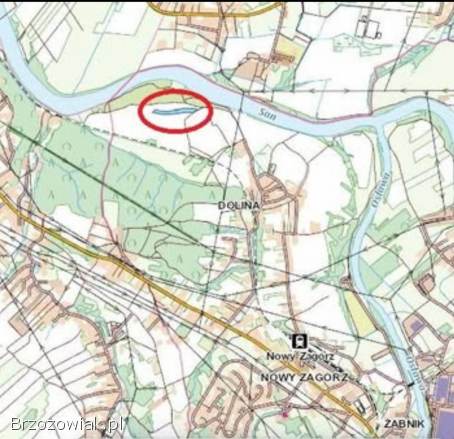 Działka rolna nad Sanem