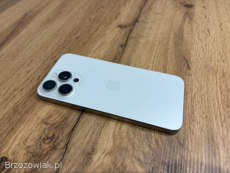 Okazja!  Iphone 15 Pro Max 256GB!  Tytanowa Biel!  Gwarancja!  Jak Nowy!