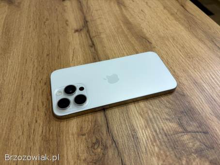 Okazja!  Iphone 15 Pro Max 256GB!  Tytanowa Biel!  Gwarancja!  Jak Nowy!