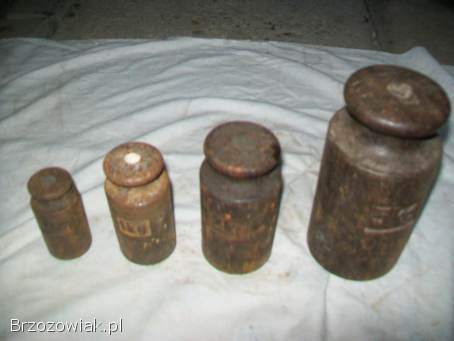 Stare odważniki wagowe