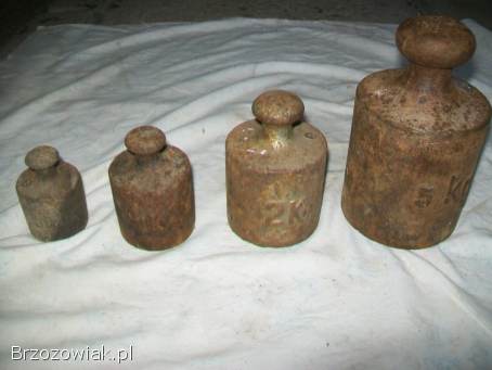 Stare odważniki wagowe