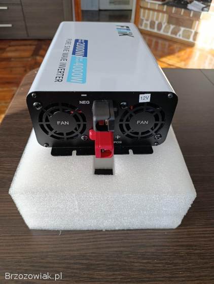 FDIK Falownik 4000W 12V na 220V -  Czysta Sinusoida mocny.
