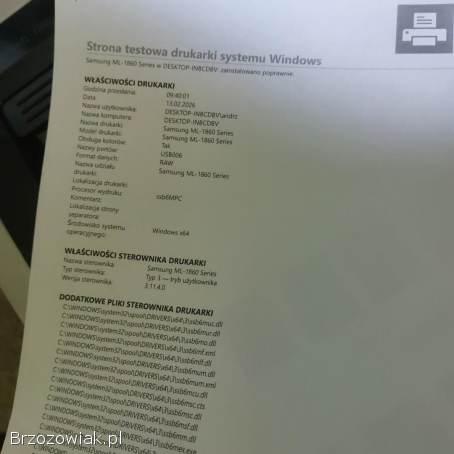 Drukarka Laserowa SAMSUNG ML-1860