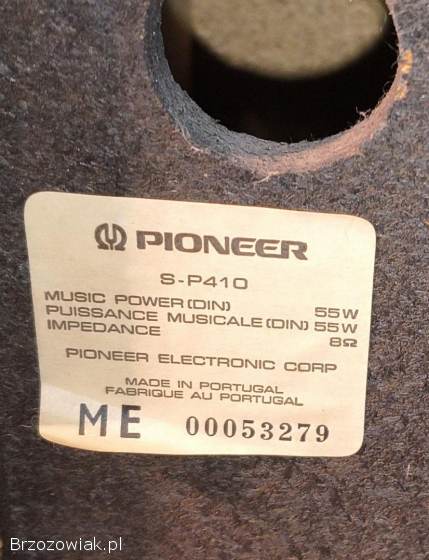 Głośniki stereo 3-drożne Pioneer S-P410