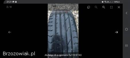 Alufelgi 15 5x110 ET43