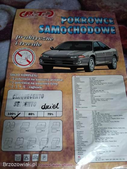 Pokrowce samochodowe.  Zapraszam.