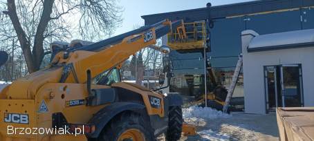 USŁUGI ŁADOWARKĄ TELESKOPOWĄ USŁUGI TRANSPORTOWE