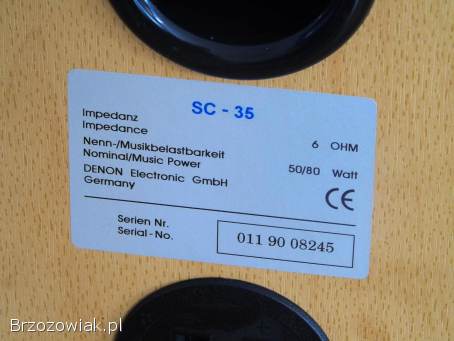 Kolumny Denon SC-35 dla konesera Tonsil.  WYSYŁKA.
