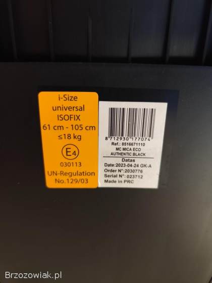 Fotelik Maxi-Cosi Mica Eco I-SIZE