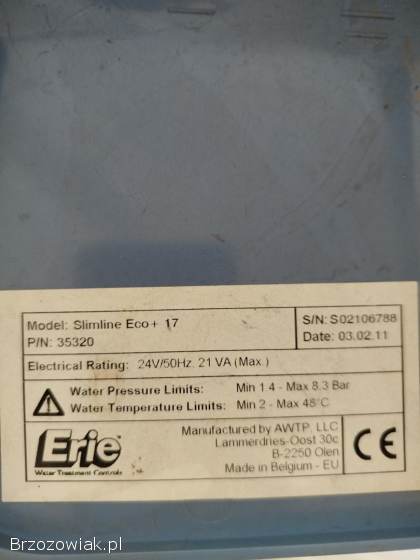 Zmiękczacz wody slimline