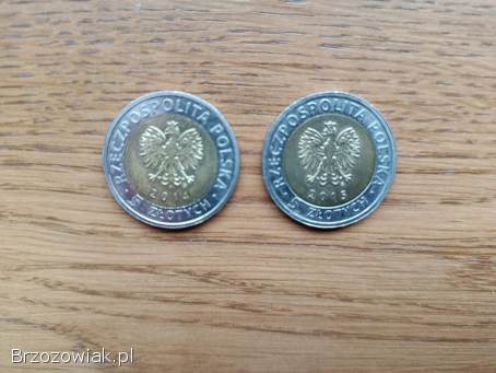 Dwie monety 5 zł