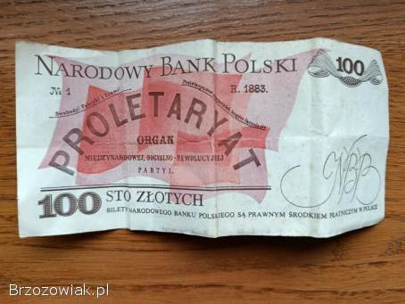 Banknot 100 zł PRL