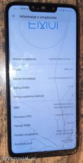 Smartfon Huawei Mate 20 Lite 4 GB / 64 GB