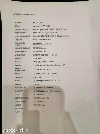 Rower Author Solution 27,  5 (damski)