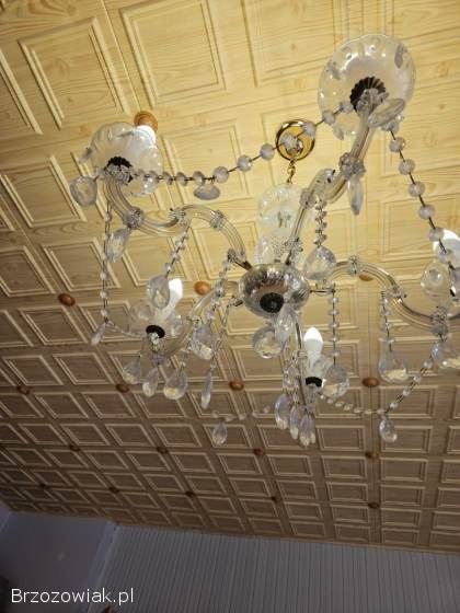 Żyrandol ala kryształ 5 żarówek