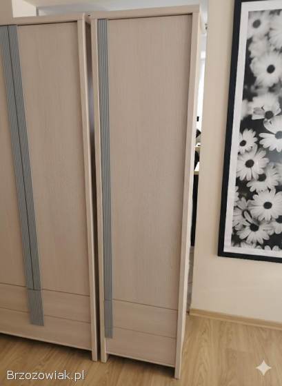 Sprzedam meble młodzieżowe -  kolor jasny dąb z szarymi uchwytami