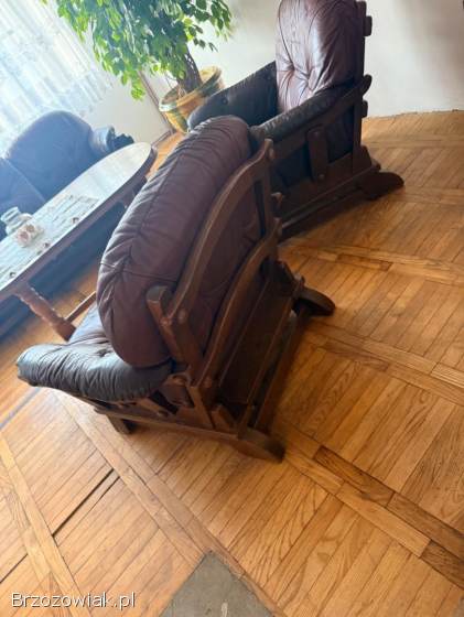 Zestaw komplet sofa łóżko skóra