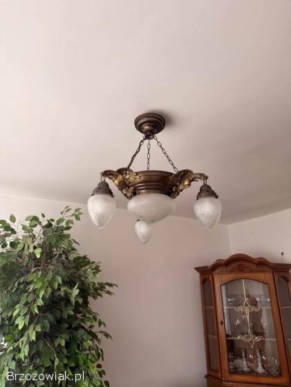 Zestaw komplet 2 żyrandole i 2 kinkiety lampy