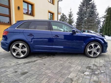 Audi a3 2,  0TDI 150KM QUATTRO 4x4,  skóra,  tylko 154tys km,  2016 rok