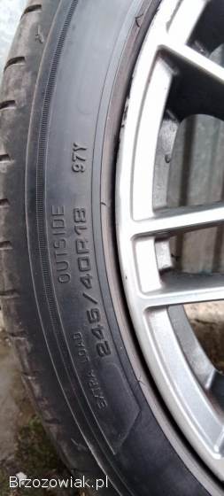 Sprzedam alufelgi z oponami 18 5x112 66.  6