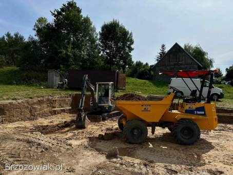 Wynajem wozidła budowlanego 3 tony (wozidło 3 tony)