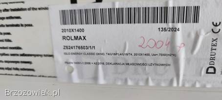 Okno 2010x1400 Drutex IGLO ENERGY