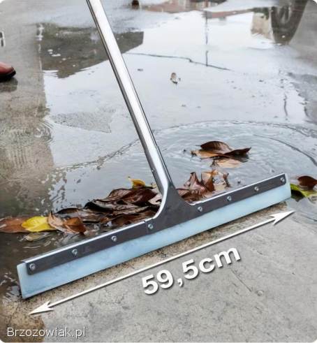 Silikonowa ściągaczka do wody 59,  5cm z uchwytem 125cm