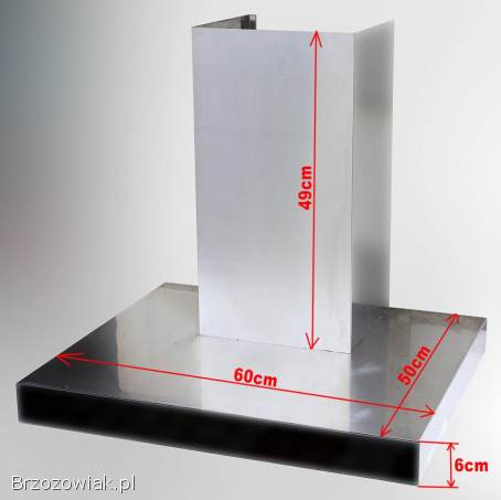 Ciarko Okap nadkuchenny typ: QUATRO BLACK 60