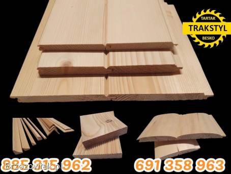 Elewacja z drewna szolówka deska obrabiana obiciuwka